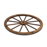 2PCS 30-INCH Old Western Style Garden Art Wall Decor Wooden Wagon Wheel Brown. Fixed Price $60.75.