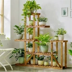 Wooden Multi Tier Plant Stand Flower Rack Shelf Bonsai Holder Home Garden Corner. Fixed Price $35.96.