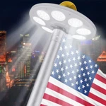 Solar Light 136LED Waterproof Outdoor Top Lamp. Fixed Price $38.94.