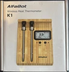 Alfabot K1 Wireless Meat Thermometer With Dual Probes. Fixed Price $39.49.