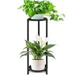 2 Plant Stand Indoor Tall, Black Corner Tiered Round For Ind.... Fixed Price $33.89.