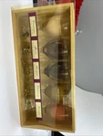 Chesapeake Bay Wine Glass Hand Poured Candles W/ Charms Wood Box New. Fixed Price $8.99.