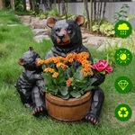 Outdoor Garden Sculpture Bear Flower Pot Planter Yard Statue Decoration. Fixed Price $239.99.