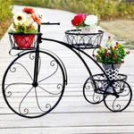 Metal Plant Stand Bicycle Shape Vintage Style Garden Flower Pot Display Outdoor. Fixed Price $39.92.