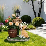 Sitting Corgi Dog Planter Cute Animal Flower Pot For Outdoor Garden Patio Decor. Fixed Price $169.00.