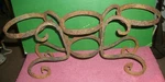 30S-40S Antique Vintage Handmade Wrought Iron Plant Pot Holder Farm Estate Find. Fixed Price $29.99.