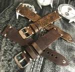Italian Vintage Genuine Leather Watch Strap H/m 18 19 20 21 22MM Gray, Tan. Fixed Price $31.78.