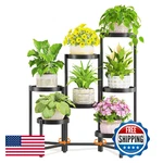 Laszola 7 Tiered Folding Tall Stand Indoor For Multiple Large Planter, Hea. Fixed Price $78.04.