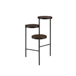 Acme Namid Round Wooden Tier Plant Stand In Walnut Black. Fixed Price $176.82.