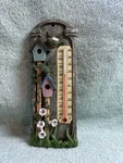 Giftco Inc. Birds With Flowers & Birdhouses Wall Thermometer 7.5 New. Fixed Price $14.99.