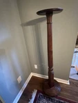 Antique Louis Xvi Style French Column In Solid Wood, Pedestal, Plant Stand. Fixed Price $325.00.