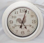 Sterling & Noble Rooster Clock Farmhouse Cottage Rustic Wall Chicken Decor. Fixed Price $14.99.