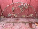 Vintage 24X12 Folding Hummingbird Wrought Iron Hanging Flower Pot Holder. Fixed Price $55.00.