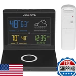 Acurite Weather Forecaster With Wireless Charging Pad, Alarm Clock Indoor/o. Fixed Price $98.57.