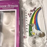 Vintage Retro Unicorn & Rainbow Indoor/outdoor Suction Window Thermometer Box. Fixed Price $12.99.