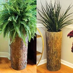 Country Corner Vintage Fern Stand. Unique Indoor Stump Planter.. Fixed Price $159.00.