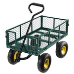 Heavy Duty 880LB Garden Cart Utility Wagon Yard Lawn Trolley W/ Pneumatic Wheels. Fixed Price $74.99.