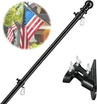 Barcetine American Flag Poles For Outside House - 6FT Tangle Free. Fixed Price $27.99.