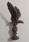 Vintage Cast Metal Eagle Flag Pole Topper, American Post 13" Tall. Fixed Price $22.99.