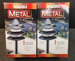 Lot Of 2 Malibu LT13 Metal Starlight 3-TIER Pathway Lights Black. Fixed Price $69.95.