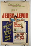 Don't Give Up The Ship Movie Poster (vg+) Window Card 1963 Jerry Lewis WC457. Fixed Price $15.00.