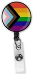 Progress Pride Flag Lgbtq Retractable Badge Clip Card Holder Reel. Fixed Price $23.69.