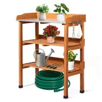 Outdoor Garden Potting Bench Table, Wooden Horticulture Planting Worstation. Fixed Price $48.63.