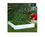 4'L X 4'W In Ground New England Hudson Raised Garden Bed White. Fixed Price $84.98.