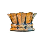 Vintage 1930S Czech Art Deco Pottery Planter Orange Black Alienware Mold 11004. Fixed Price $99.99.