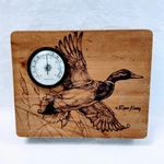 Wildly Original Ryan Kirby Duck Wall / Desktop Wood Artwork Thermometer. Fixed Price $19.95.