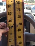 Vintage 1930 40 Large Tin Sign Thermometer Advertisement.. Fixed Price $69.00.