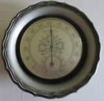 Vintage Springfield Weather Thermometer Humidity Round Gray Decor Mcm Retro. Fixed Price $14.40.