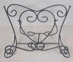 Decorative Wrought Iron Metal Scroll Plate Stand Book Holder Display Easel Gray. Fixed Price $24.99.