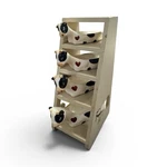 Cbk Ltd. Ceramic Cow Measuring Spoons Set With Stand, 4 Piece, 1987. Fixed Price $21.00.