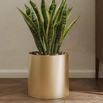 Metal Plant Pot With Drainage Hole,mid Century Modern 7 Inch Round Indoor.... Fixed Price $32.68.
