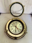 Old Vtg Bey-berk International Nautical Brass Ship Porthole Working Clock. Fixed Price $249.95.