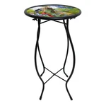 Briarwood Lane Country Birds Cast Iron/glass Plant Stand 21"X12". Fixed Price $39.95.