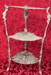 Vtg Ornate 3 Tier Shelf Victorian Cherub Plant Stand 28. Fixed Price $149.99.