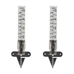 Taylor Rain Gauge Outdoor Glass 5 Inch Capacity - 2 Piece Set With Clear. Fixed Price $18.99.
