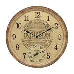 Taylor Bourbon Barrel Poly Resin Indoor And Outdoor Clock Thermometer, Home. Fixed Price $79.29.