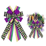 Alibbon Large Mardi Gras For Wreaths, Bows, Fleur De L.... Fixed Price $18.42.