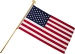 Seasonal Designs Deluxe Telescopic American Flag Pole. Fixed Price $51.99.