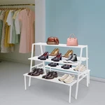3 Tier Metal Retail Shoe Handbag Display Stand Double Side Flower Pot Table Rack. Fixed Price $155.50.