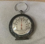 Vintage Three Star Thermometer /pocket Watch Style Silver Finish (1950S 1960S). Fixed Price $18.25.