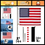 Marine Kit 12"X18" - Stainless Steel Boat Flagpole, Adjustable Holder. Fixed Price $55.99.
