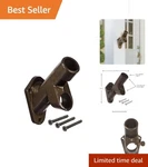 Elegant Bronze Cast Iron Flag Pole Bracket Two-position Design For Durability. Fixed Price $17.97.