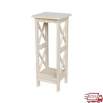 Elegant Traditional Solid Plant Stand Two Tier Rack Eco-friendly Rubberwood. Fixed Price $126.14.