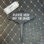 Esschert Design Cast Iron Oval Lawn Stake Please Keep Off The Grass. Fixed Price $22.00.