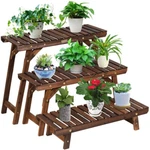 3 Tier Step Design Plant Shelf Racks Freestanding Ladder Flower Pot. Fixed Price $30.99.