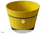 Vegtrug Build Barrel, 18 Outdoor Planter, Plastic Base, Medium, Yellow. Fixed Price $30.34.